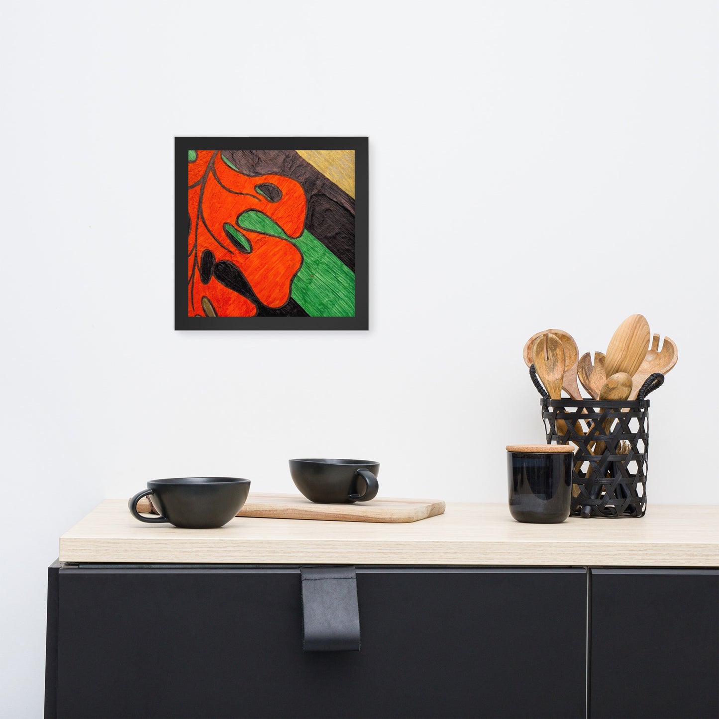 Monstera Leaf Framed poster