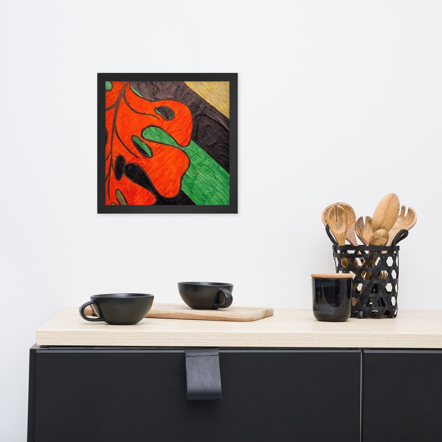 Monstera Leaf Framed poster