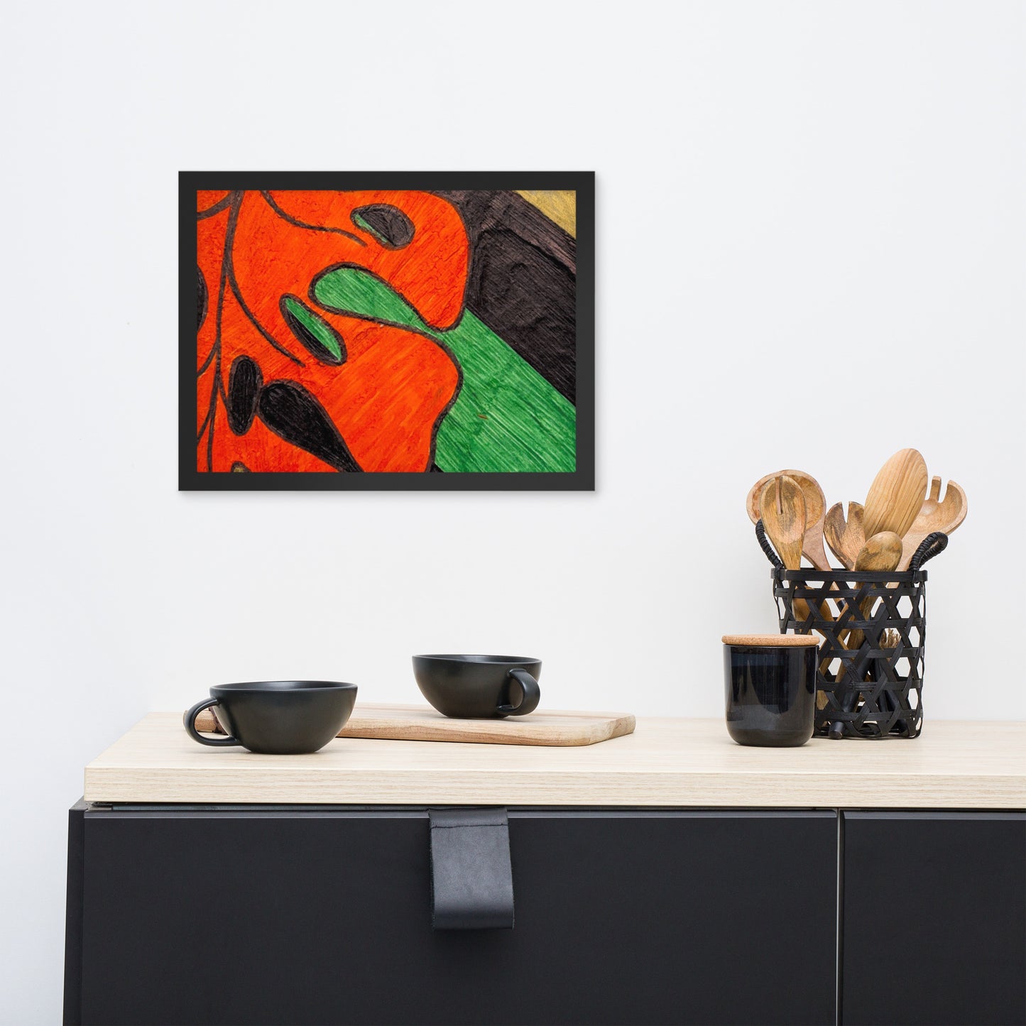 Monstera Leaf Framed poster