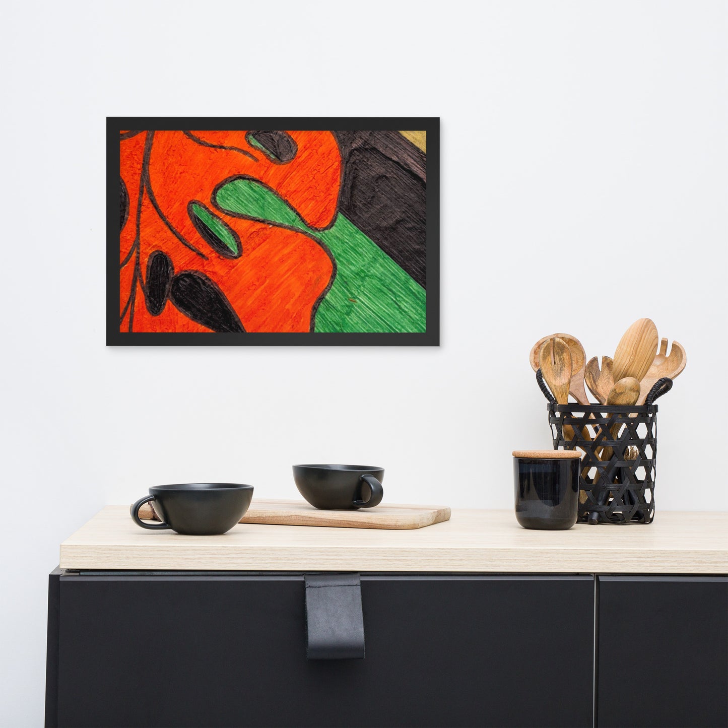 Monstera Leaf Framed poster
