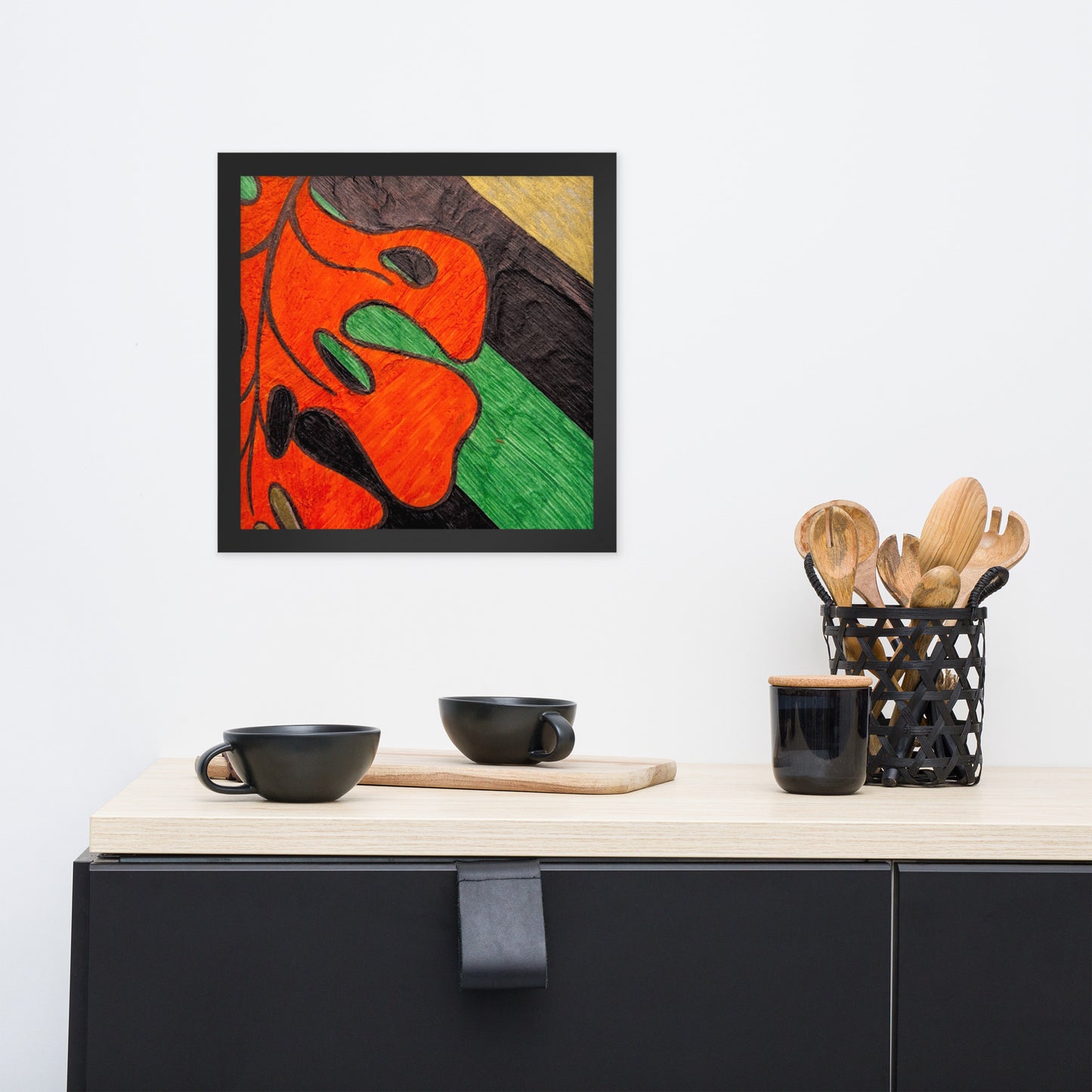 Monstera Leaf Framed poster