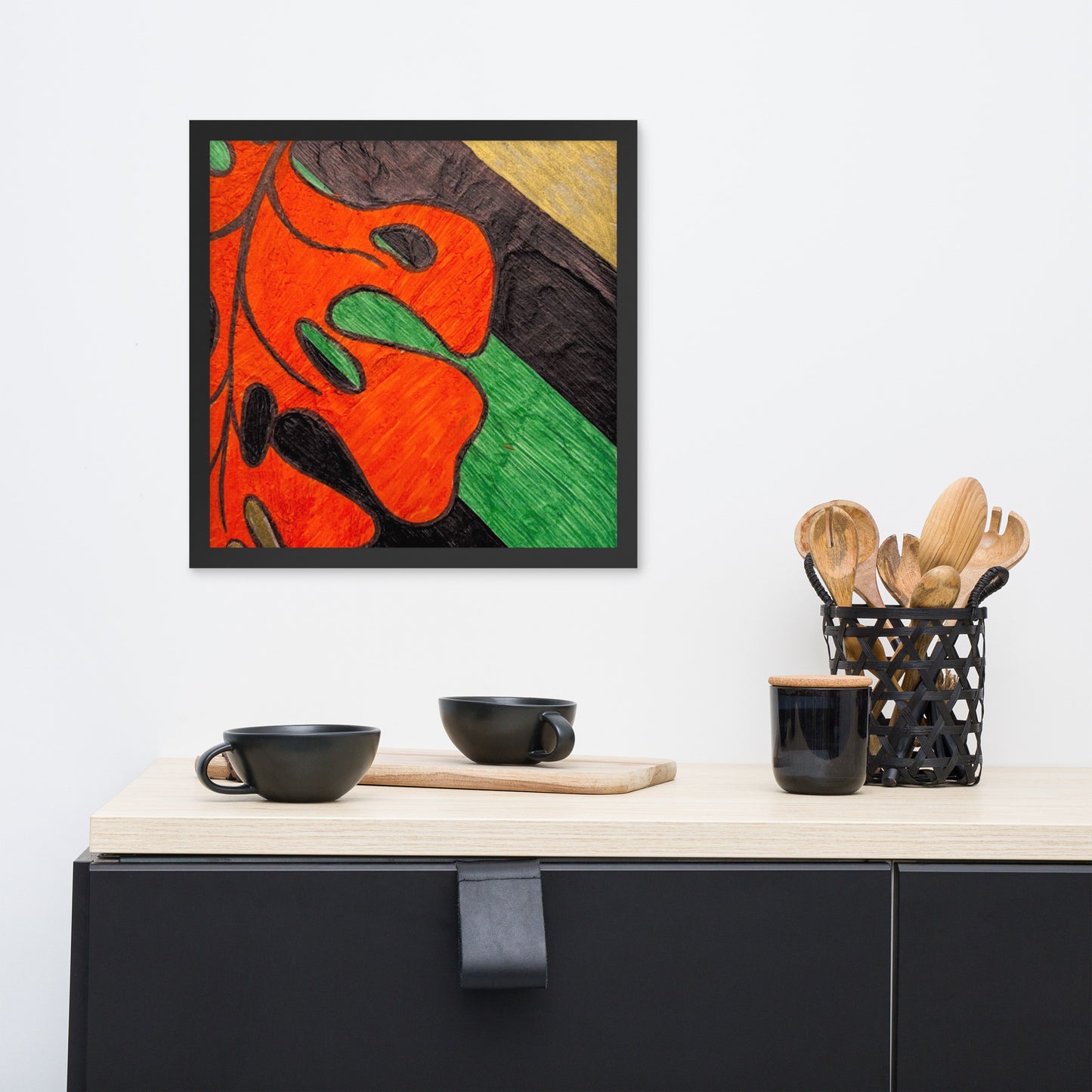 Monstera Leaf Framed poster