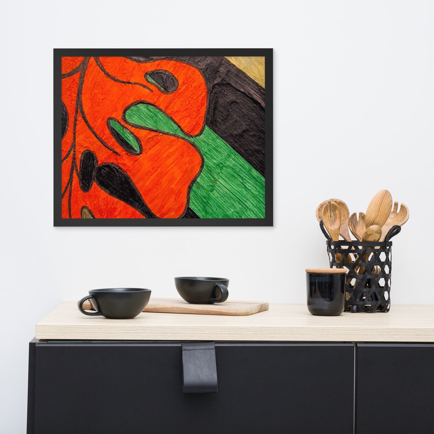 Monstera Leaf Framed poster