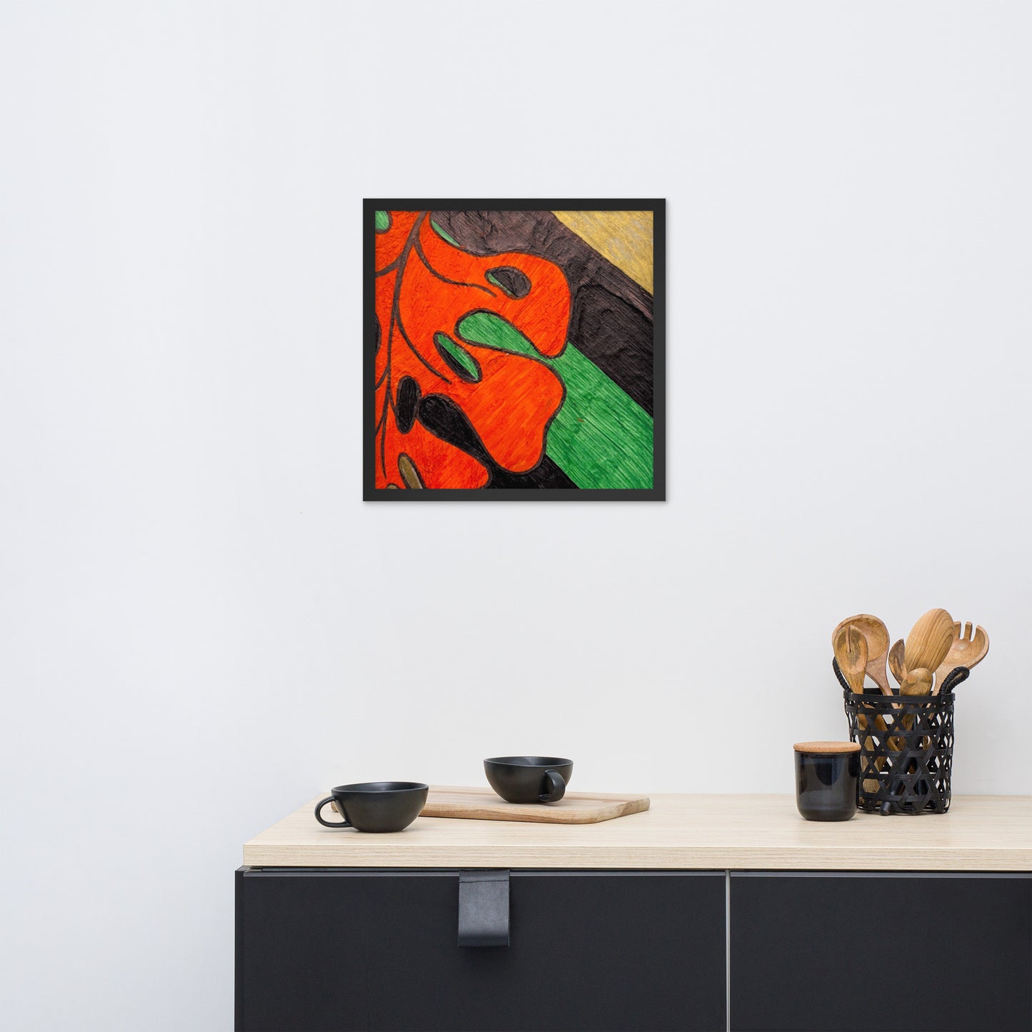 Monstera Leaf Framed poster
