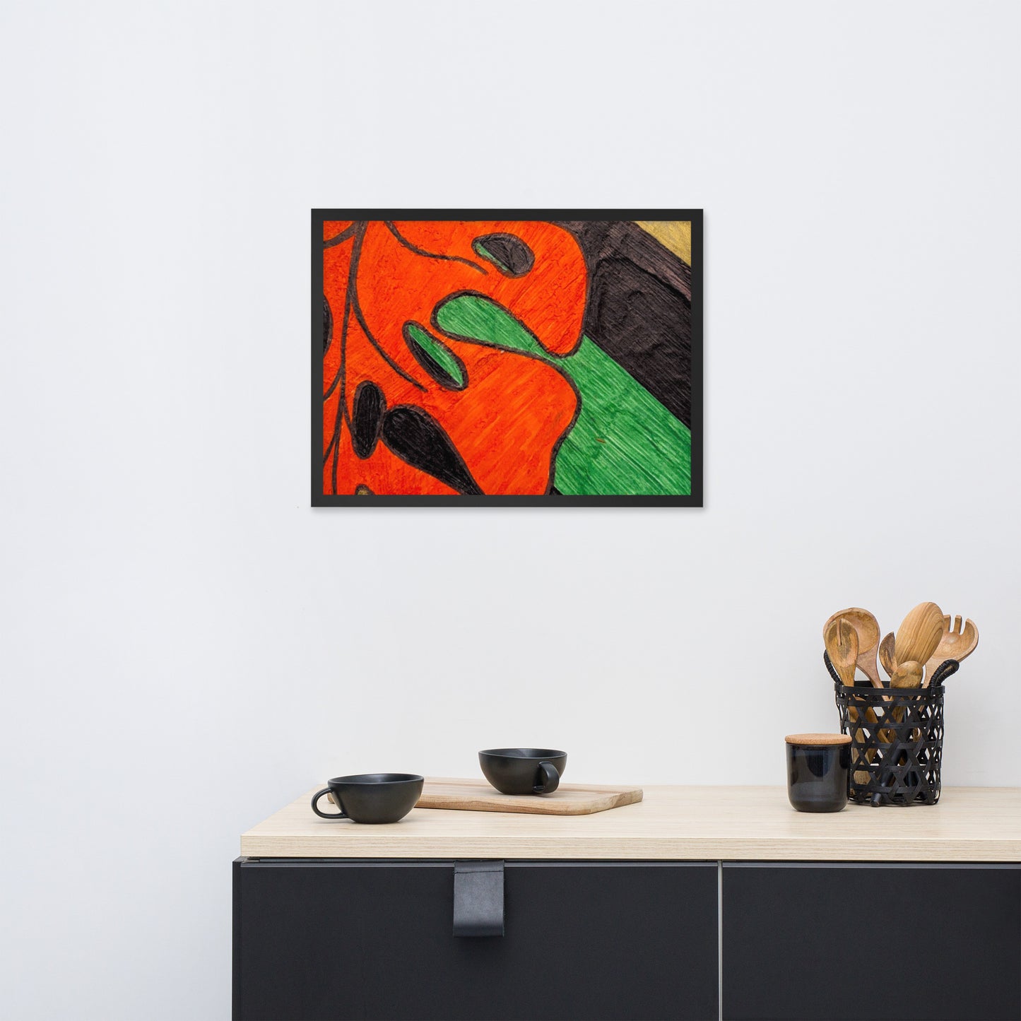 Monstera Leaf Framed poster