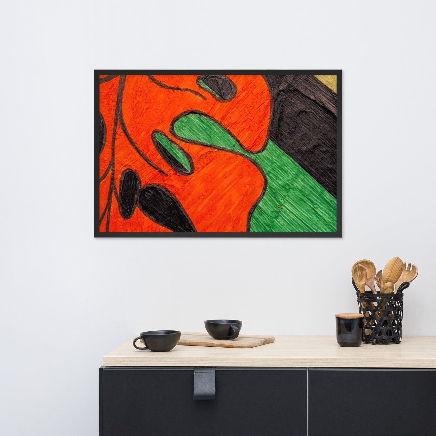 Monstera Leaf Framed poster