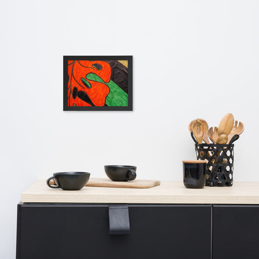 Monstera Leaf Framed poster