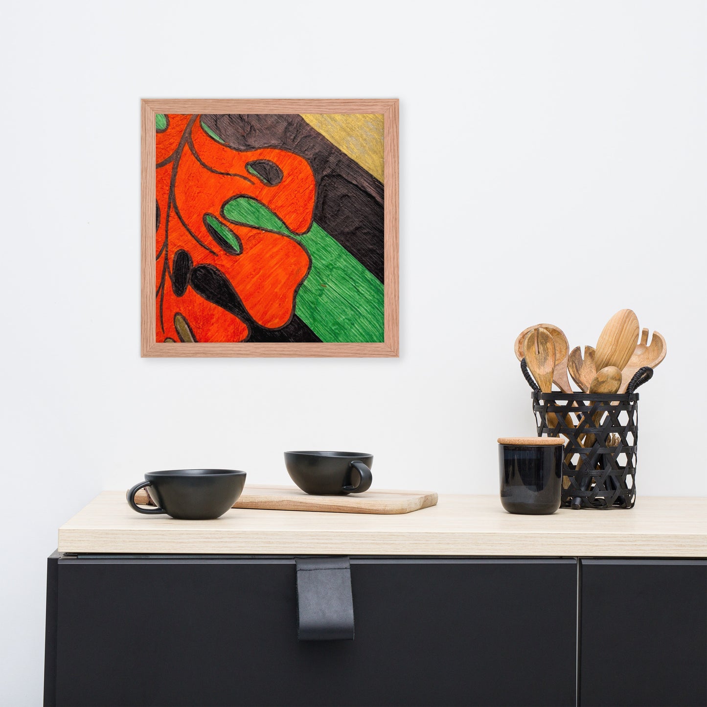Monstera Leaf Framed poster