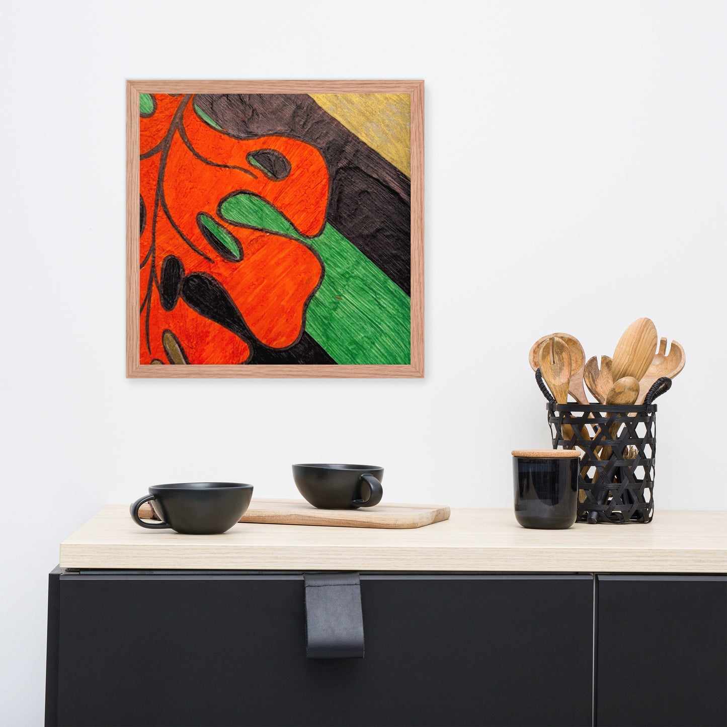 Monstera Leaf Framed poster
