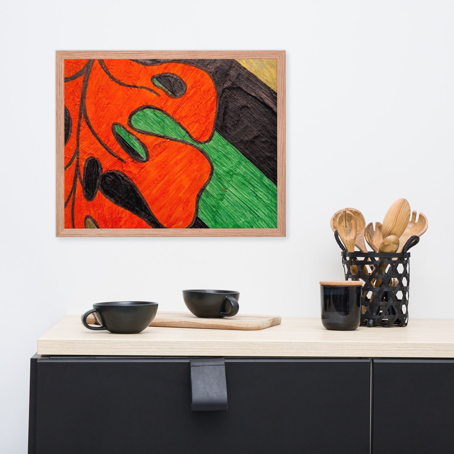 Monstera Leaf Framed poster