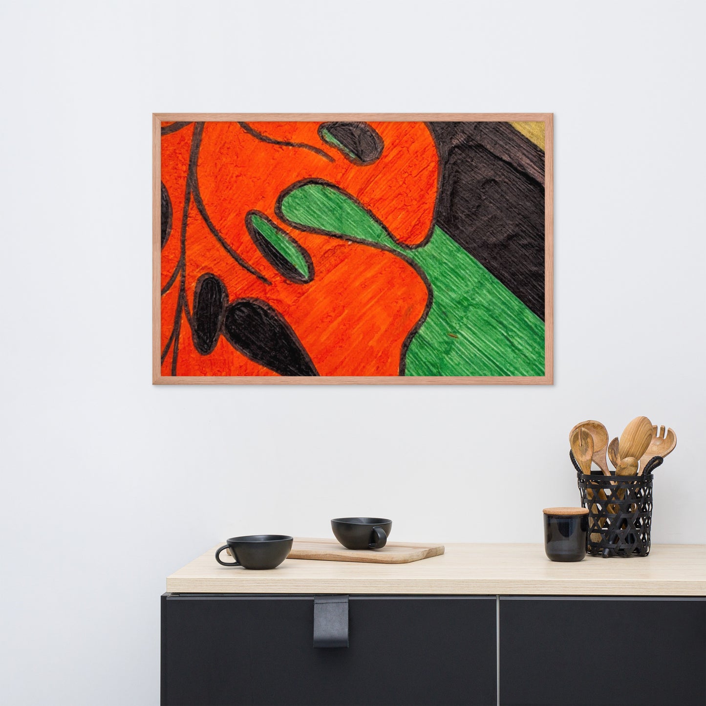 Monstera Leaf Framed poster
