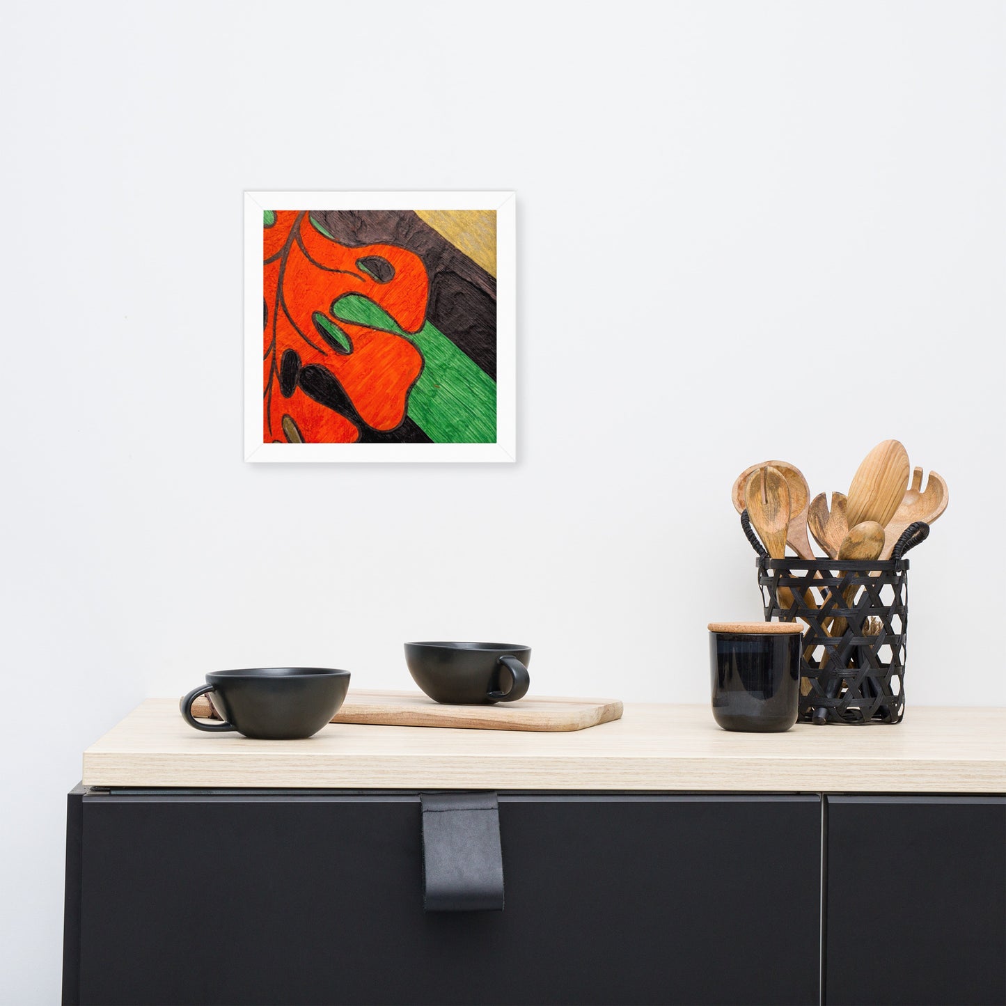 Monstera Leaf Framed poster