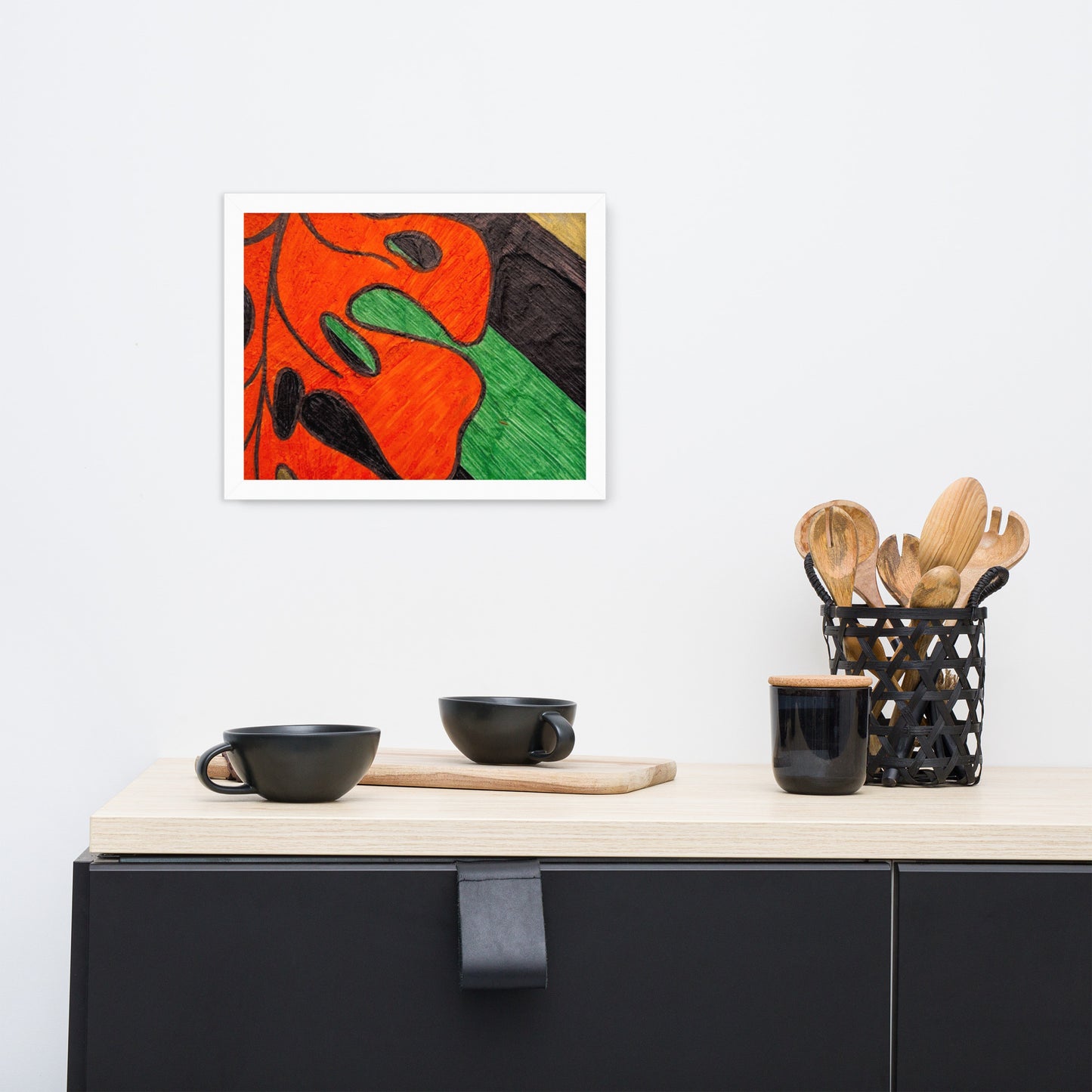 Monstera Leaf Framed poster