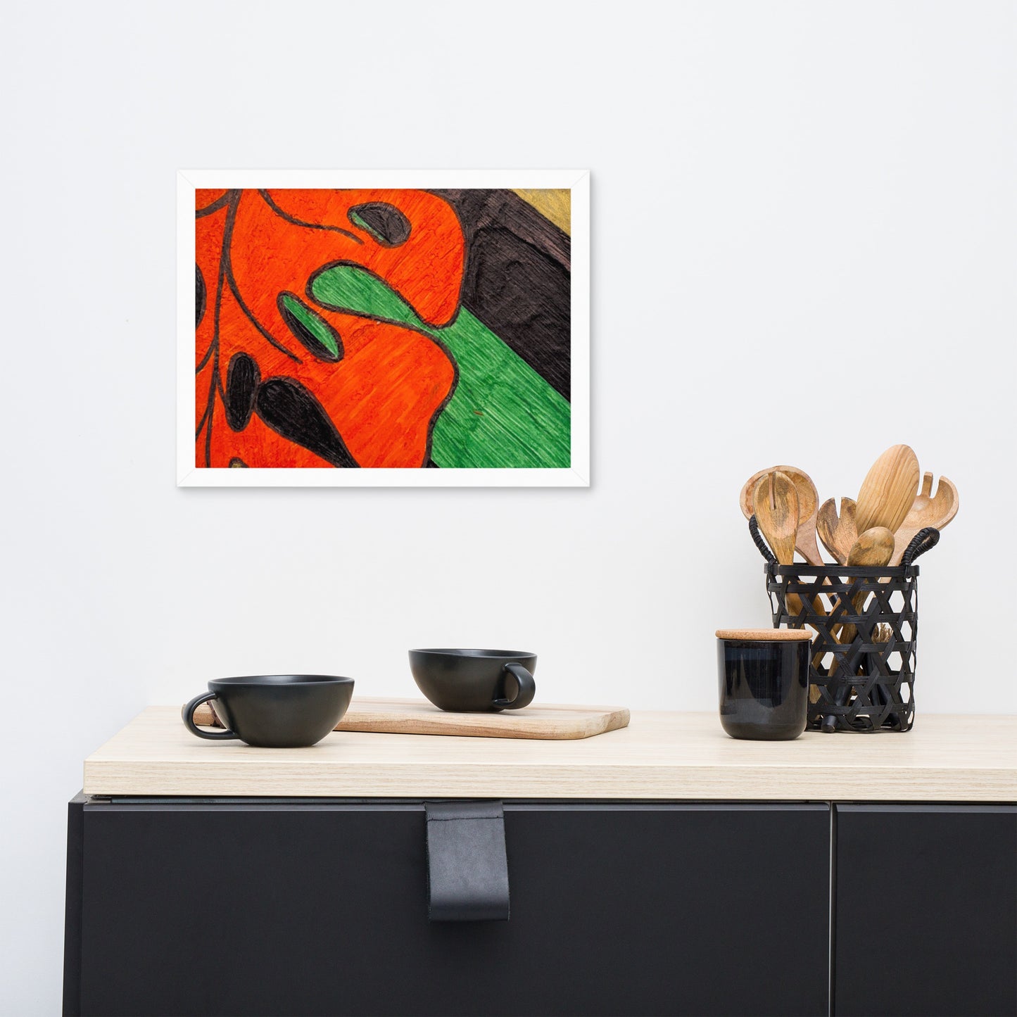 Monstera Leaf Framed poster