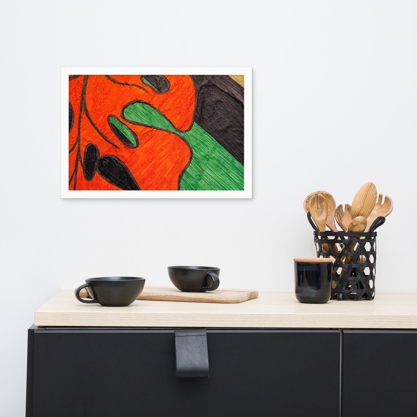 Monstera Leaf Framed poster