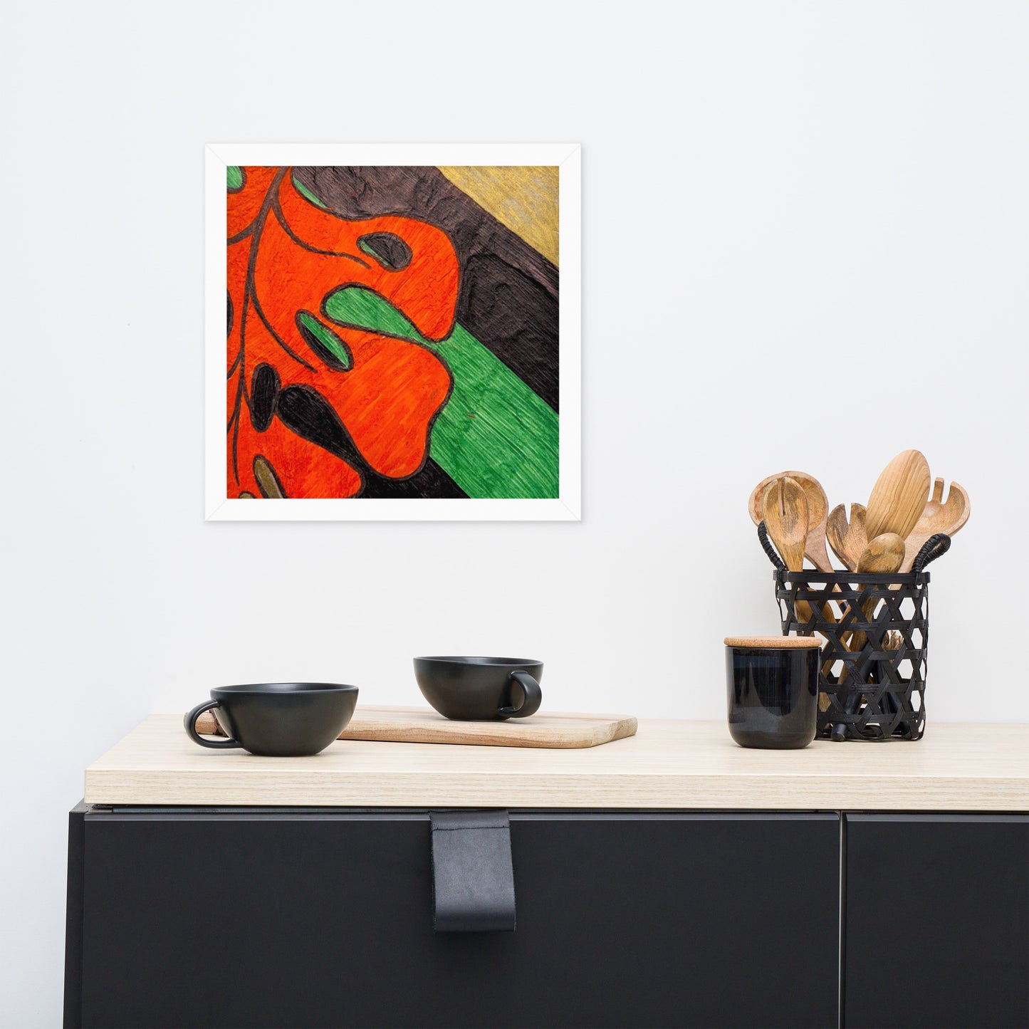 Monstera Leaf Framed poster