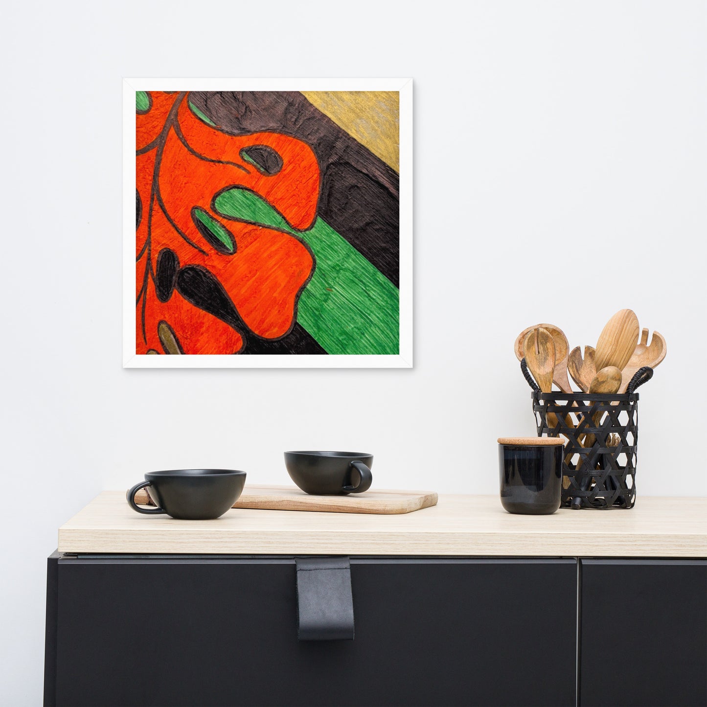 Monstera Leaf Framed poster