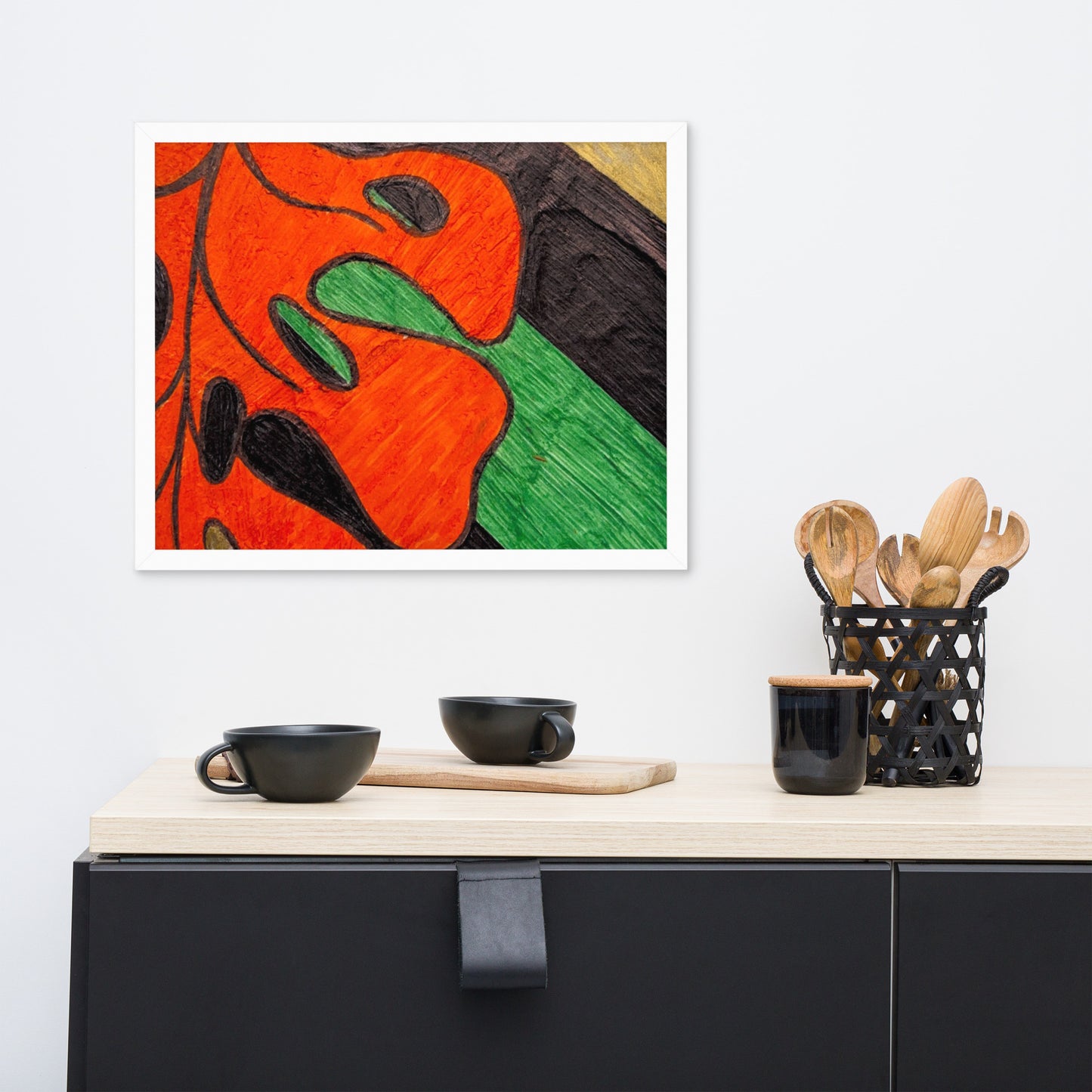 Monstera Leaf Framed poster