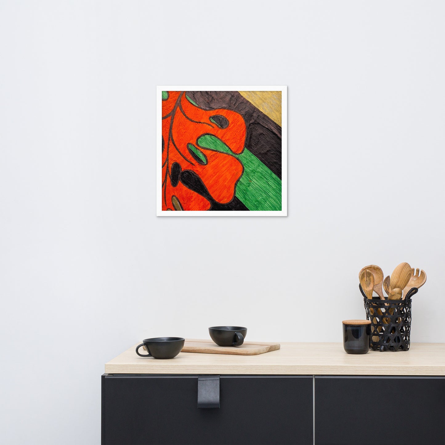 Monstera Leaf Framed poster