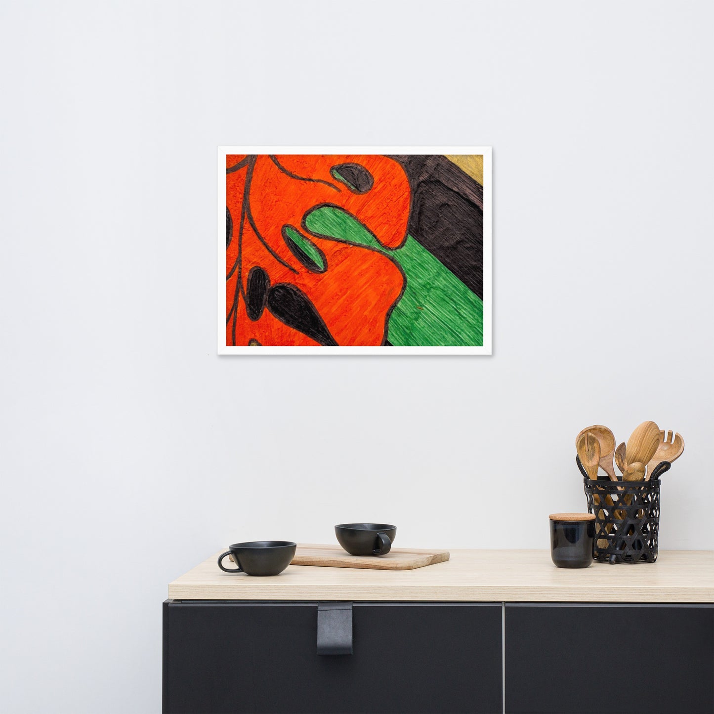 Monstera Leaf Framed poster