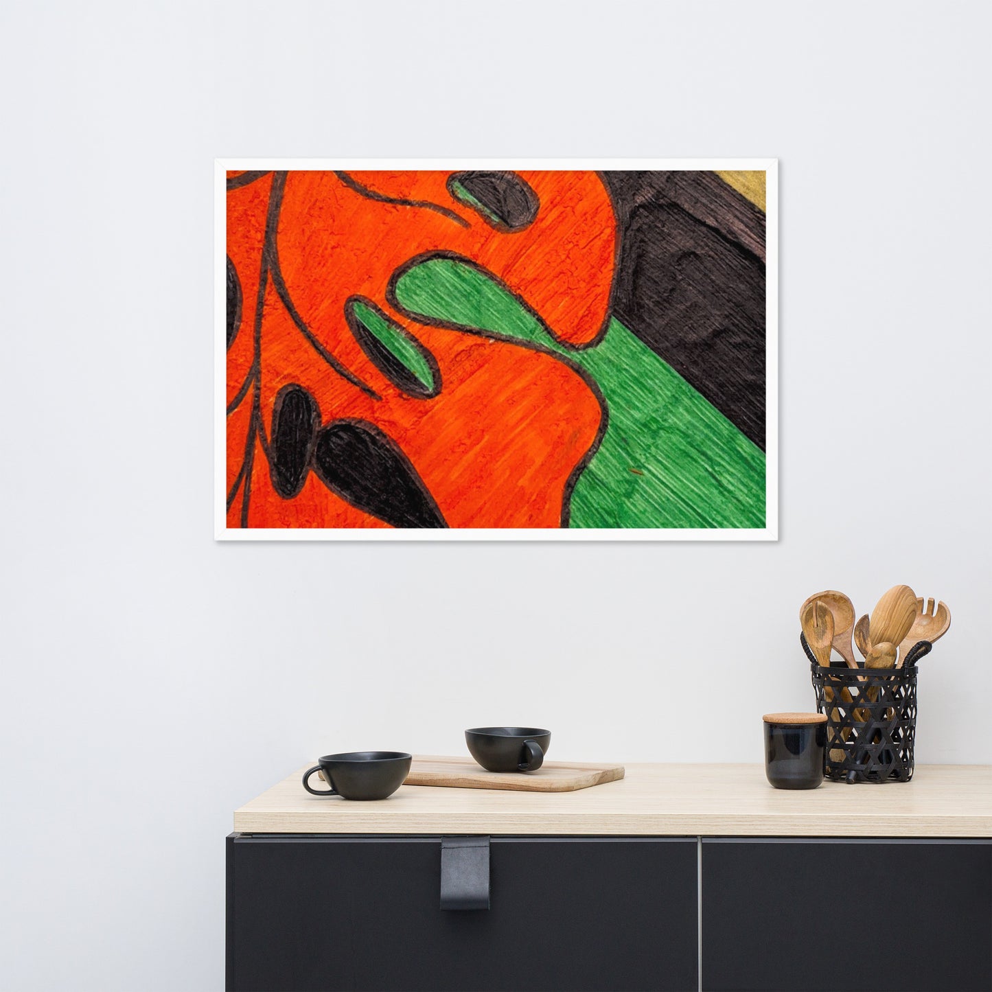 Monstera Leaf Framed poster