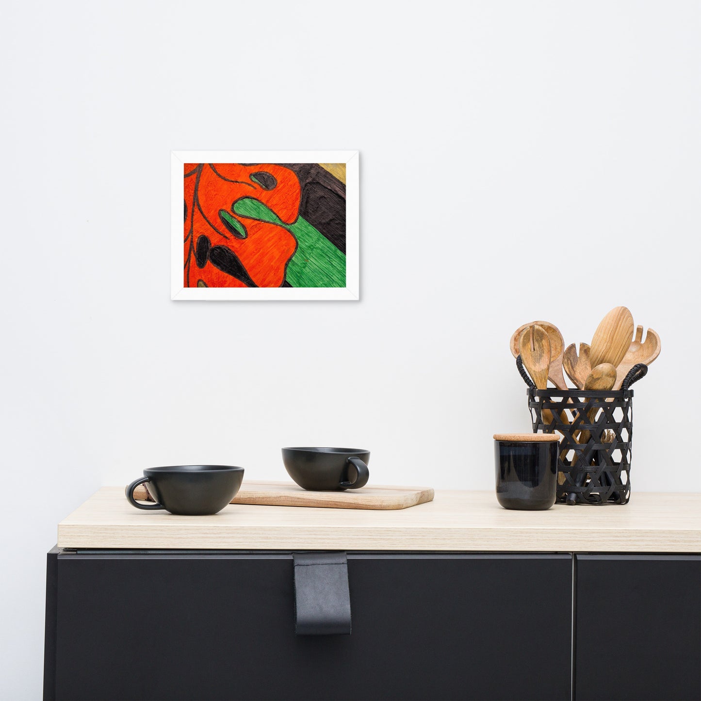 Monstera Leaf Framed poster