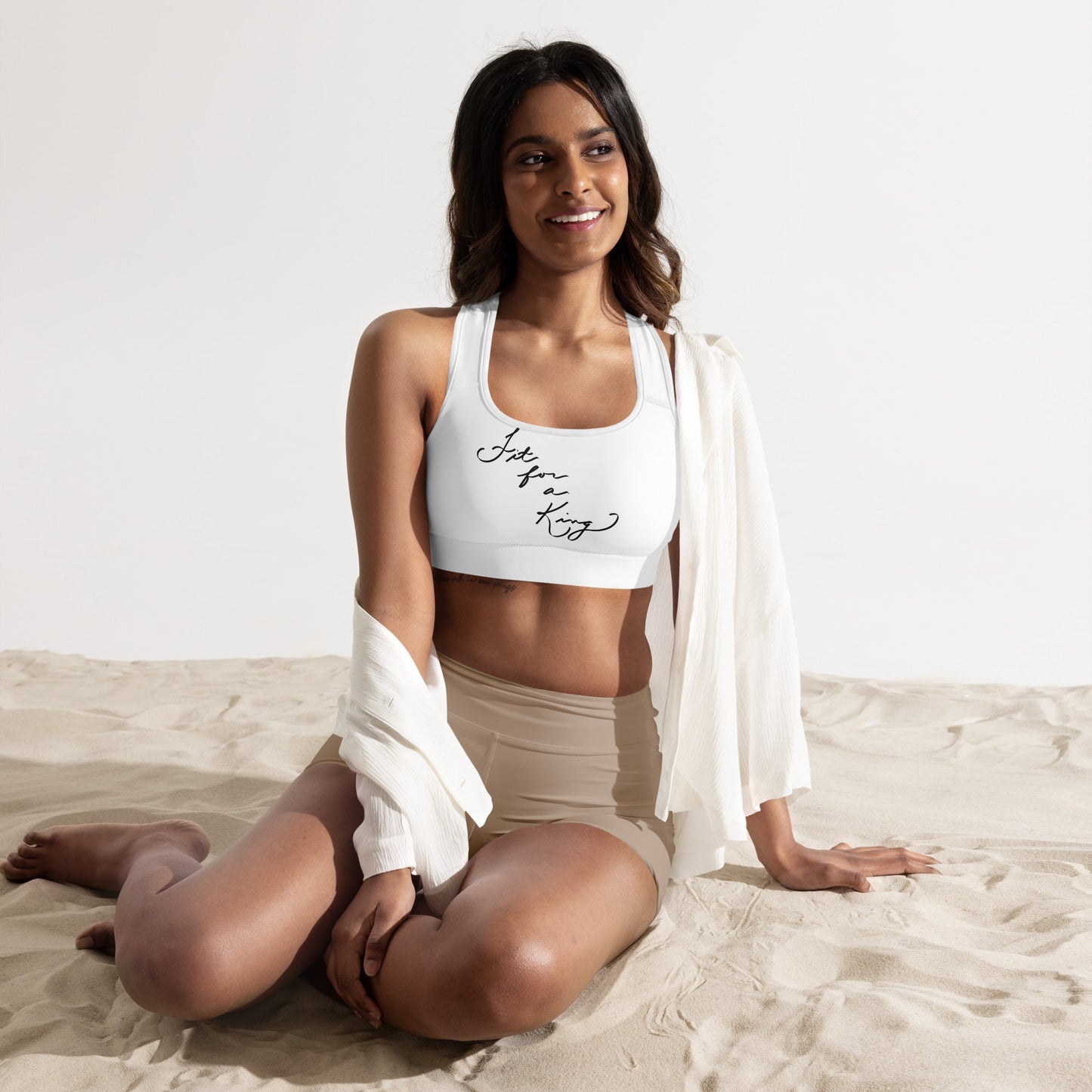 "Fit for a King" Padded Sports Bra - Cart Retail