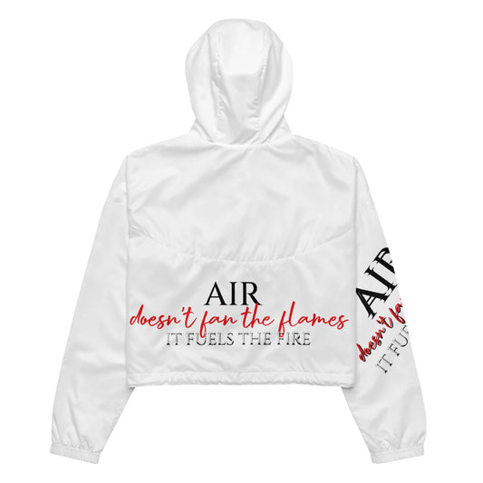 "Fueled" Women’s Cropped Windbreaker - Cart Retail