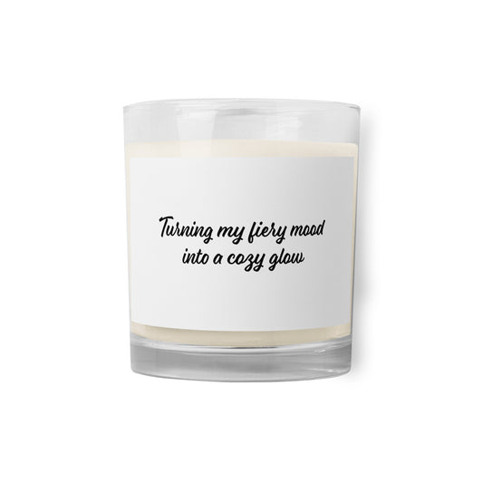 FIERY MOOD Glass jar soy wax candle