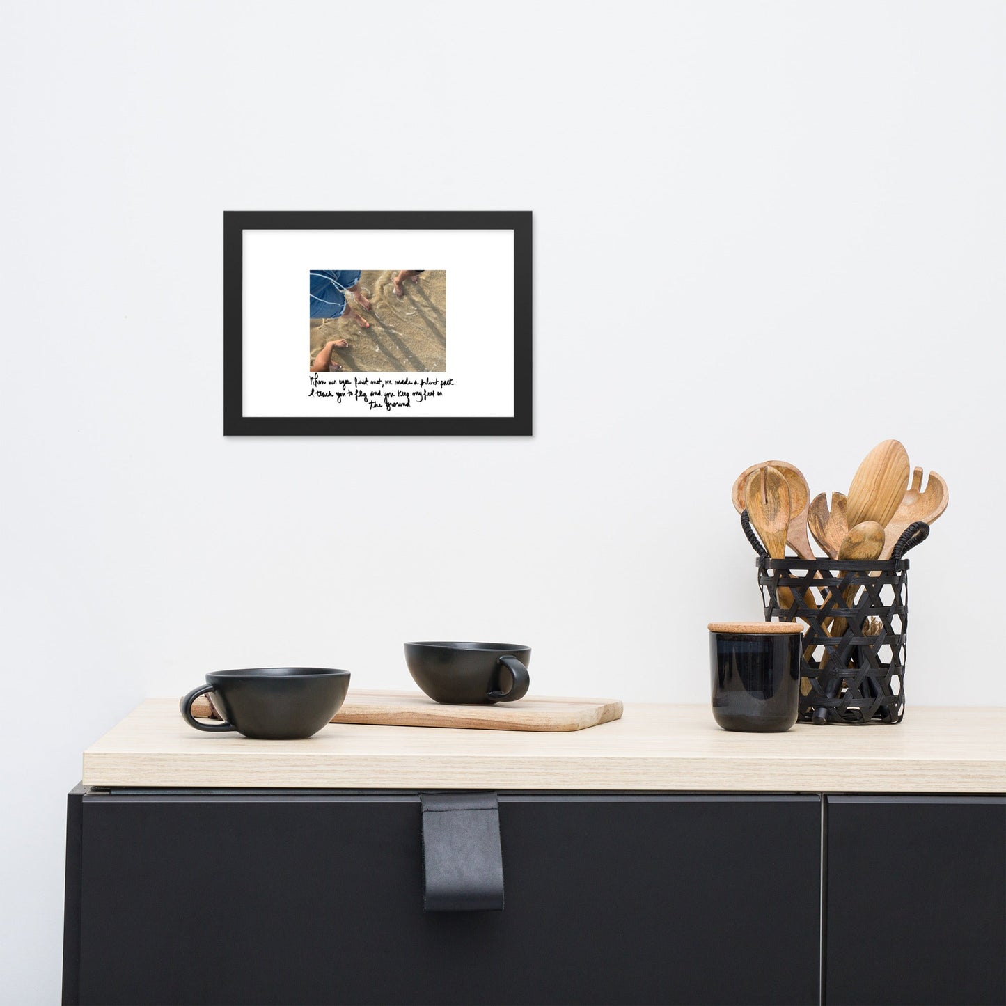"Grounded by Love" Framed Matte Paper Poster - Cart Retail