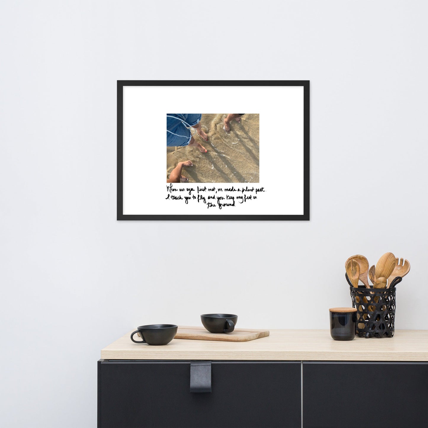"Grounded by Love" Framed Matte Paper Poster - Cart Retail