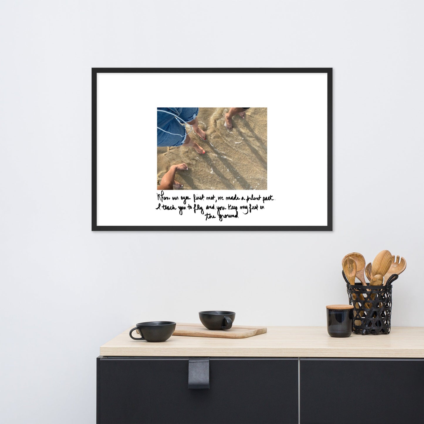"Grounded by Love" Framed Matte Paper Poster - Cart Retail