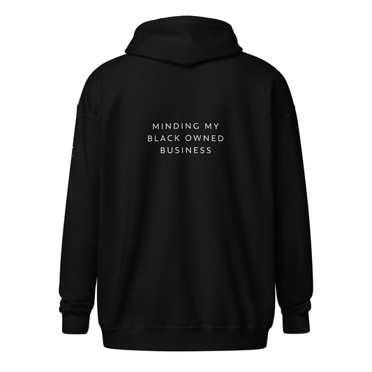 Minding My Black Owned Business Unisex heavy blend zip hoodie