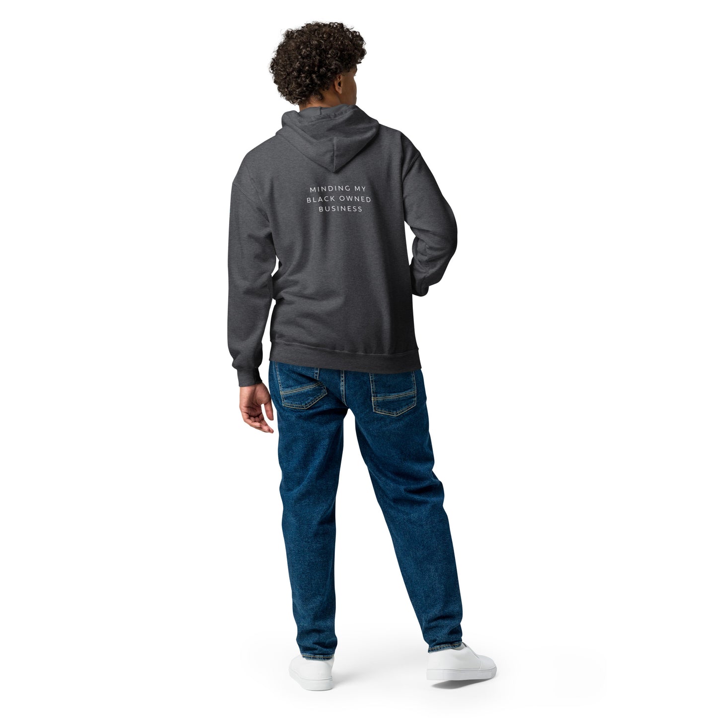Minding my Black Owned Business Unisex heavy blend zip hoodie