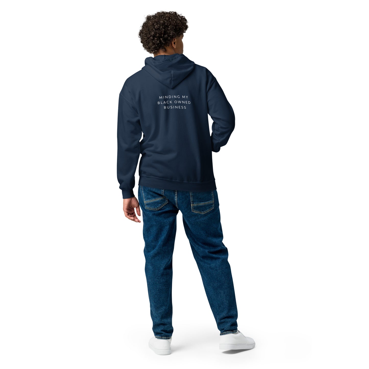 Minding my Black Owned Business Unisex heavy blend zip hoodie