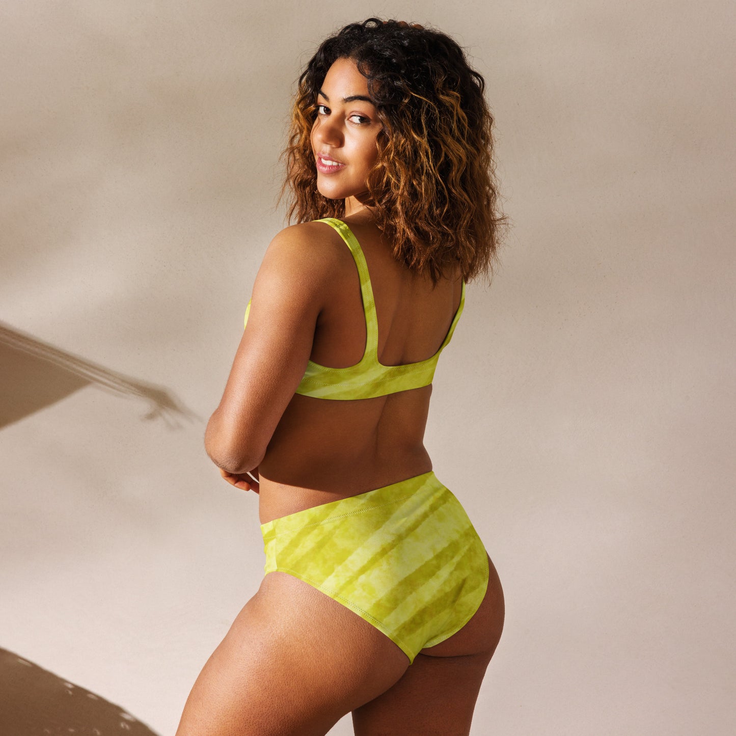 “Dracaena Leaf” Recycled High-waisted Bikini