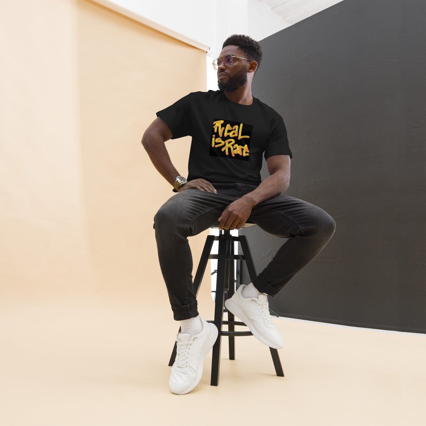 Men's Classic Tee with quote "Real is Rare"