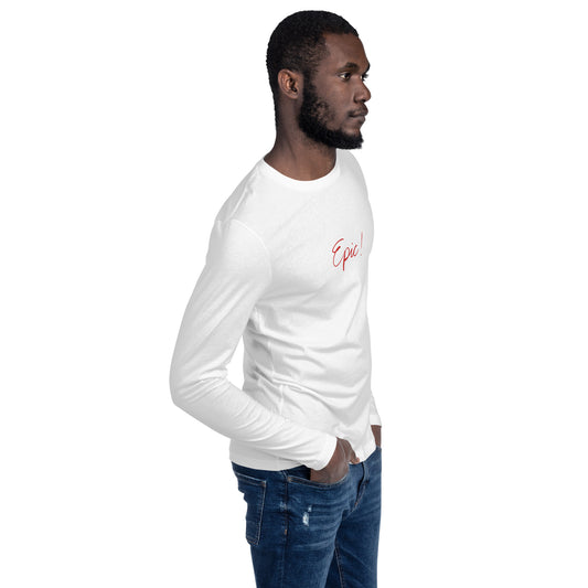 Long Sleeve Fitted Crew Neck T- Shirt with quote “Epic”