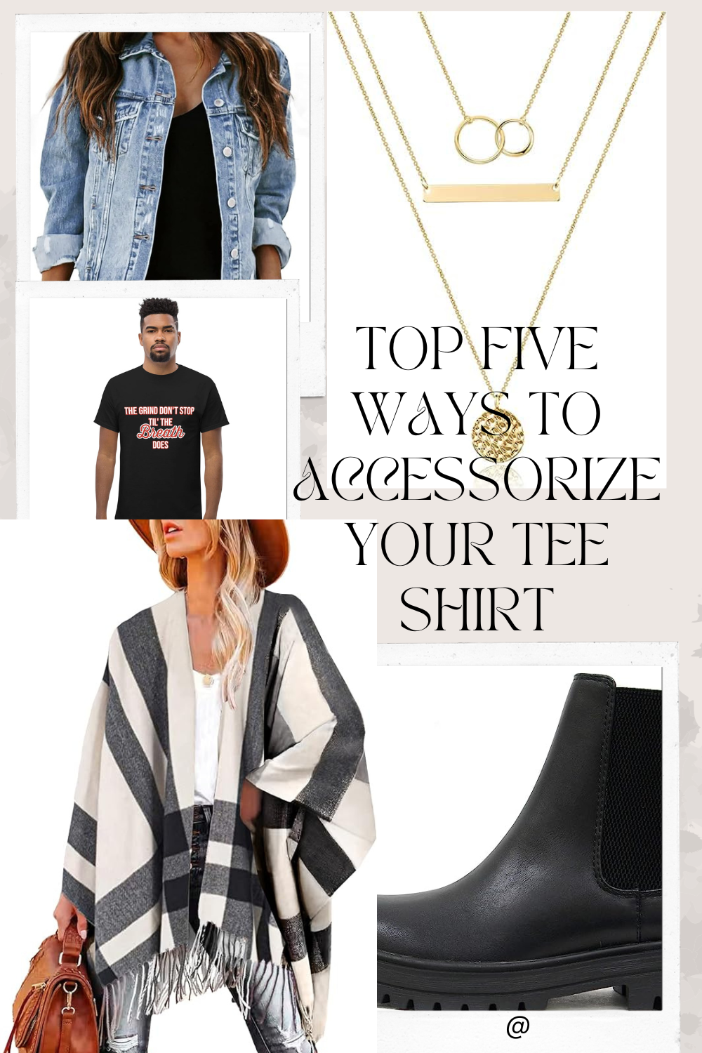 5 Best Ways to Accessorize a T-Shirt