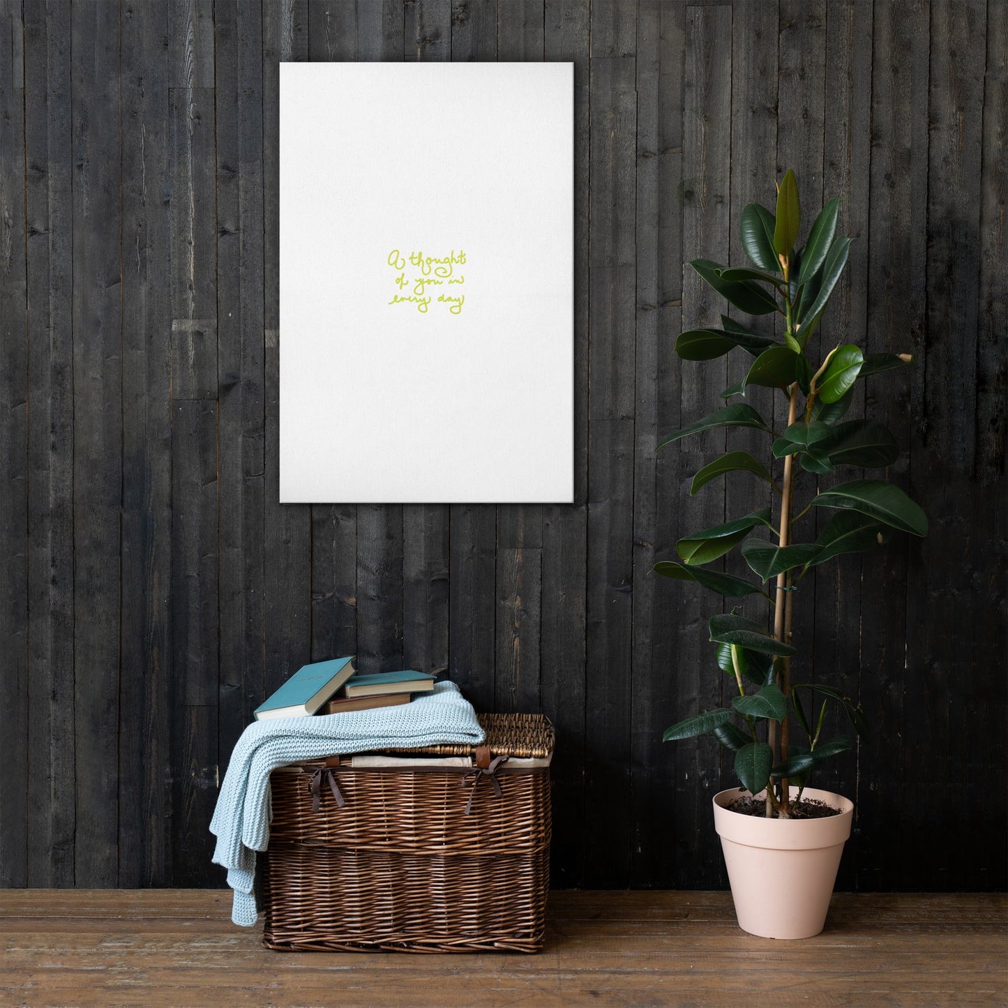 A Thought of You in Everyday Thin Canvas Print - Cart Retail