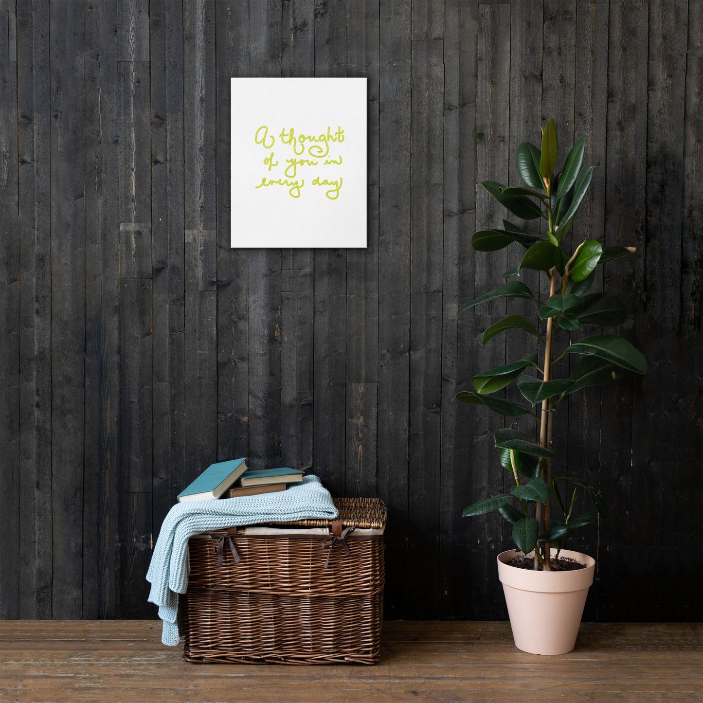 A Thought of You in Everyday Thin Canvas Print - Cart Retail