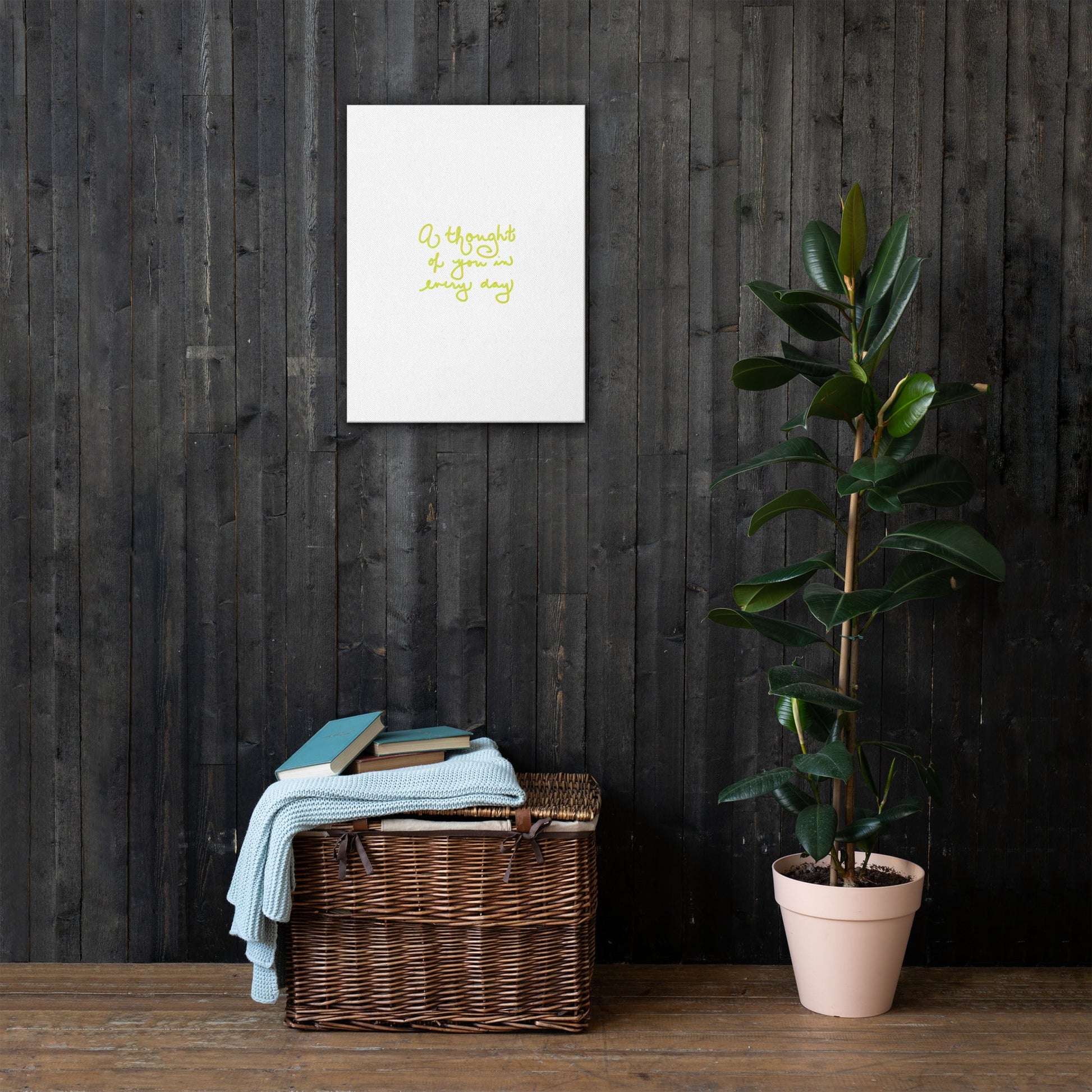 A Thought of You in Everyday Thin Canvas Print - Cart Retail