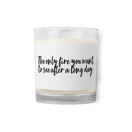 AFTER A LONG DAY Glass jar soy wax candle - Cart Retail