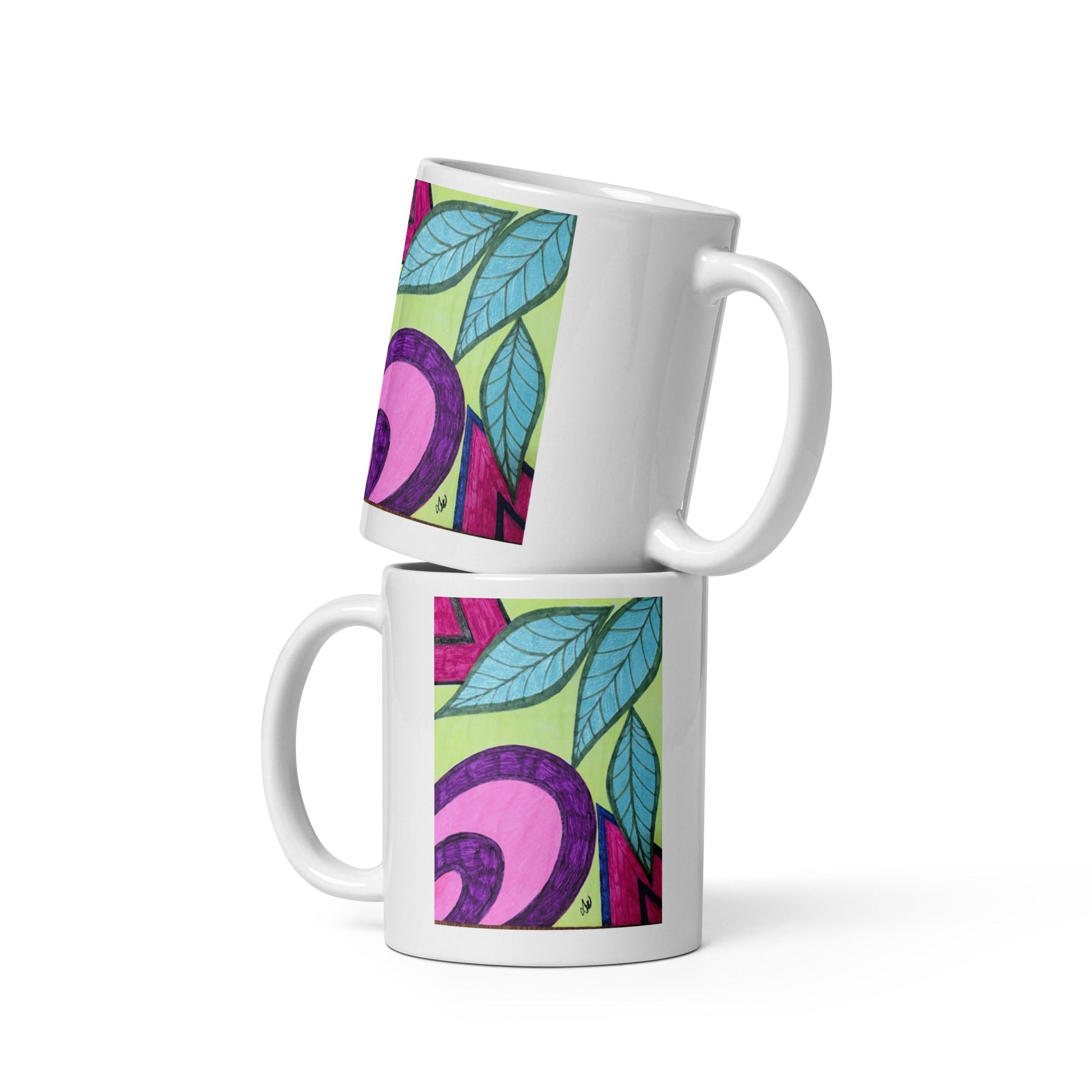 Art by Lillie B White glossy mug - Cart Retail