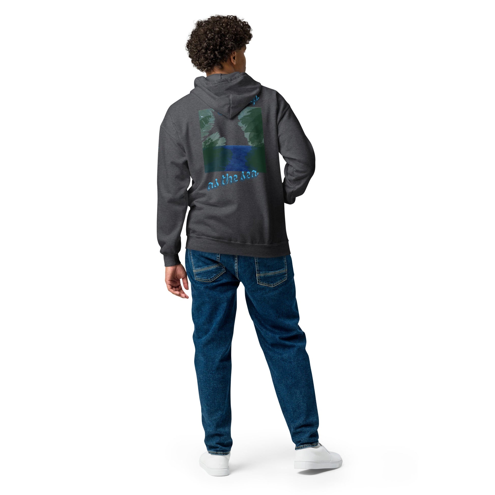 "As deep as the Sea" Unisex heavy blend zip hoodie - Cart Retail