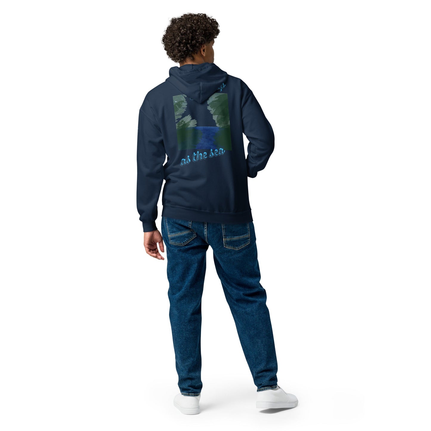 "As deep as the Sea" Unisex heavy blend zip hoodie - Cart Retail