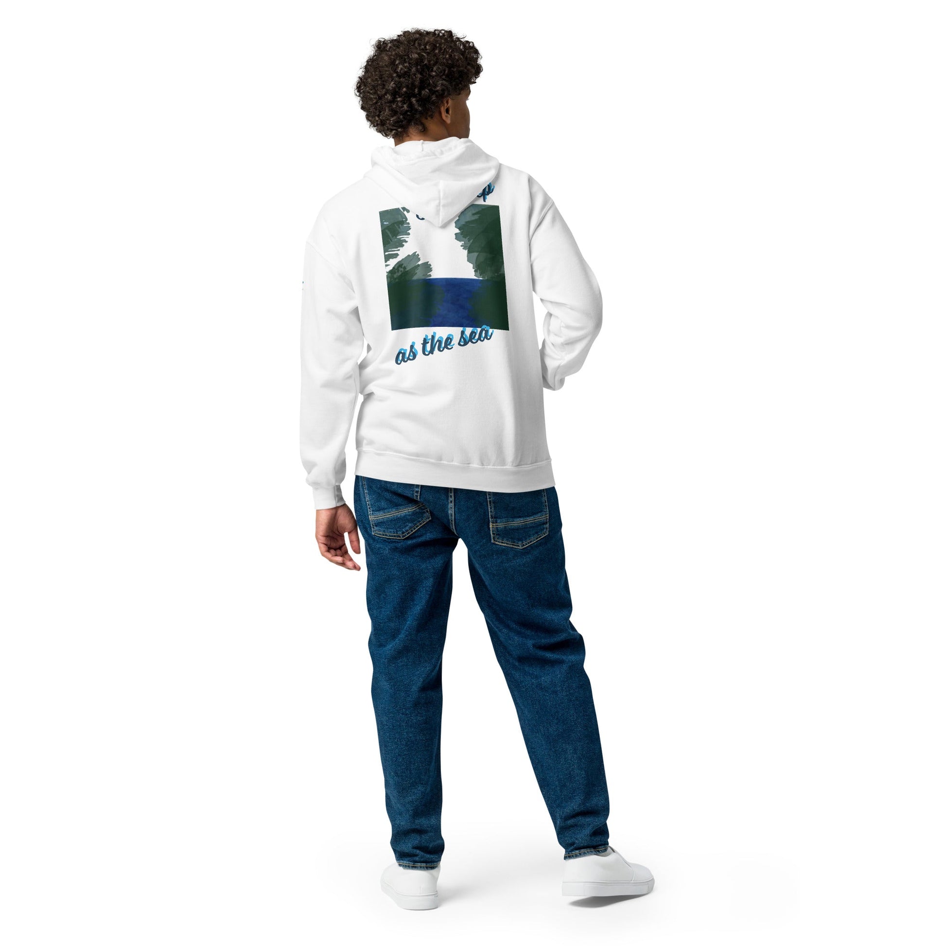 "As deep as the Sea" Unisex heavy blend zip hoodie - Cart Retail