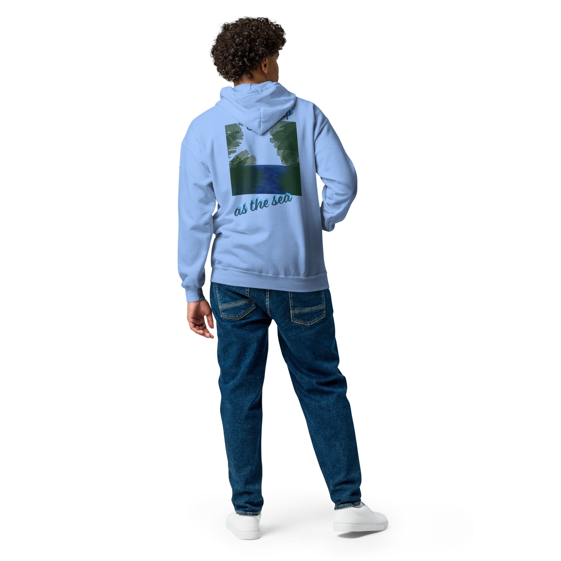 "As deep as the Sea" Unisex heavy blend zip hoodie - Cart Retail