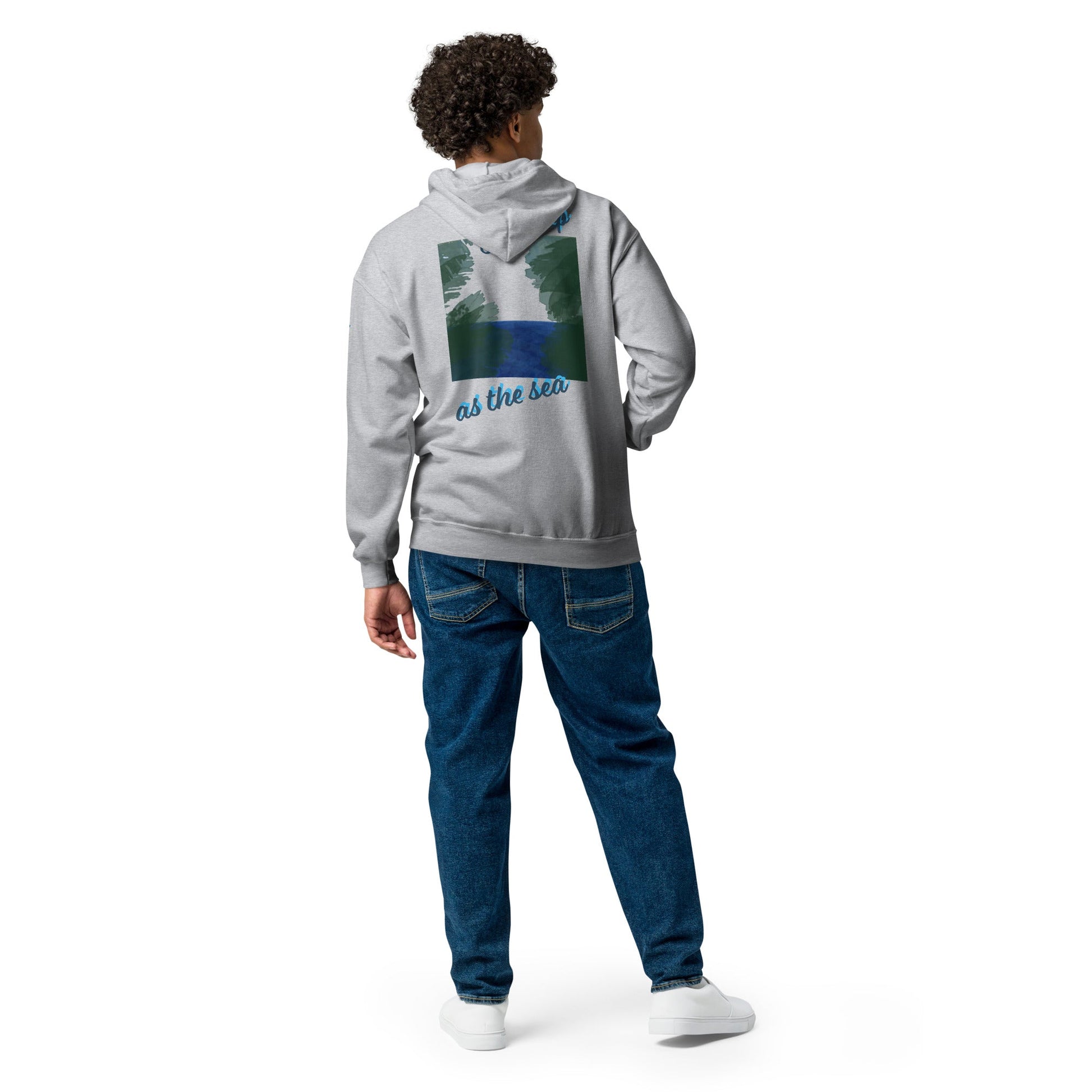 "As deep as the Sea" Unisex heavy blend zip hoodie - Cart Retail