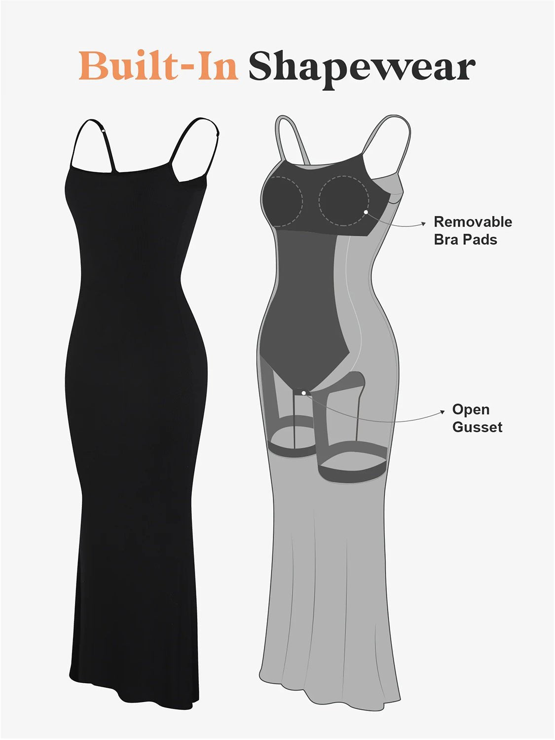 Basic Bae Built - In Shapewear Sleeveless Maxi Dress - Cart Retail